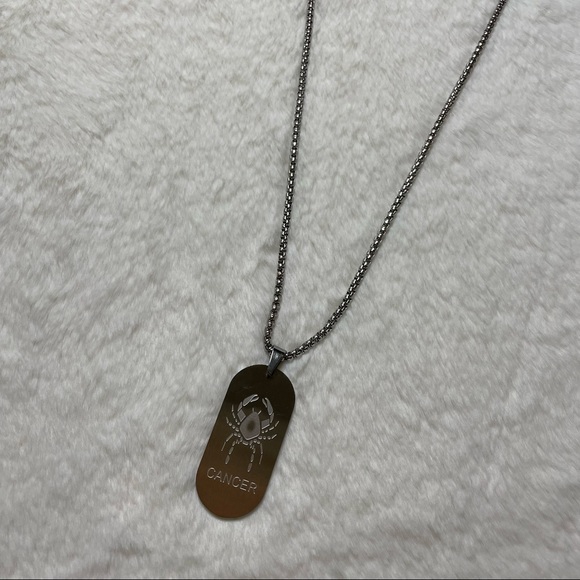 Cancer, Sagittarius Necklace_Oval Silver - Picture 1 of 3